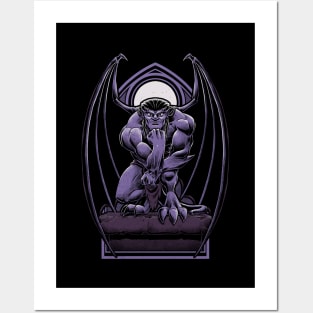Gargoyle Animation Statue - Gothic 90s Animation Posters and Art